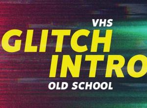 AE模板80年代嘻哈动态事件城市快速故障介绍Glitch Intro