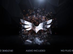 AE模板-优雅神奇粒子轨迹爆炸logo动画Elegant Logo Intro