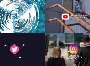 FCPX插件-卡通旋转漩涡液体流动logo动画Liquid Motion Logo | Apple Motion