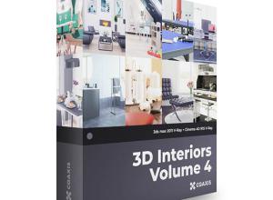 10套室内场景设计3D模型CGAxis第4卷C4DMax格式
