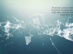 AE模板-Plexus粒子点线汇聚文字Logo动画 Plexus Logo Formation