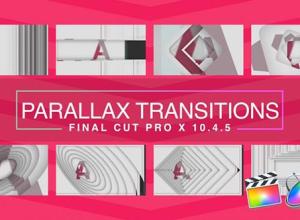 FCPX插件-8个独特设计动态图形视差视频转场预设