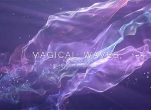 梦幻水下波浪片段背景视频素材 Magic Waves