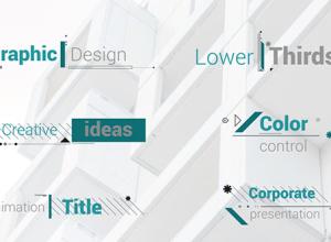 PR模板-6个4K创意动感时尚文字标题排版动画