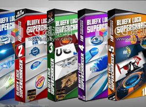 AE模板-5套时尚三维企业优雅标志logo动画集合