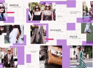 AE模板-现代风格魅力模特时装周时尚促销Clean Fashion Promo