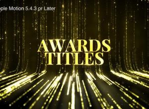 FCPX插件-颁奖奖标题粒子背景墙颁奖文字片头 Awards Titles
