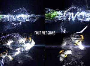 AE模板-抽象动态科技感炫酷粒子logo动画Particle Effect 7