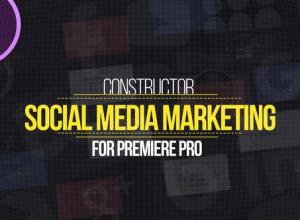 PR模板+预设社交网络媒体营销图形标题动画Social Media Marketing Explainer