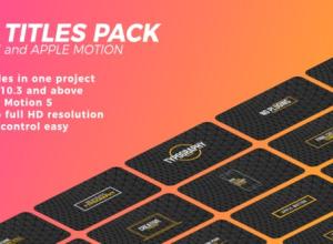 FCPX插件-50组简洁文字标题字幕动画预设 50 Minimal Titles