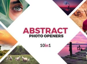 FCPX插件-10组创意图像照片拼贴Logo动画预设片头