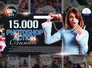 15000个PS动作时尚食物摄影电影Photoshop调色预设包