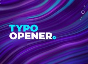 AE模板-动感时尚文字标题图片排版动画 Dynamic Typography Opener