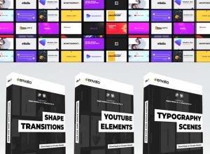 FCPX插件-时尚字幕条文字标题排版图形转场预设