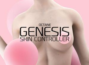 真实皮肤调节控制C4D预设 TFM – Genesis Skin Controller for Cinema 4D + 使用教程 Win/Mac