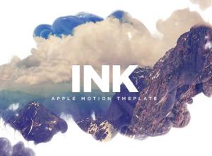 FCPX模板插件-中国风水墨遮罩图片视频宣传片头