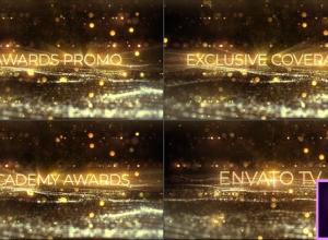 PR预设-漂亮金色粒子颁奖典礼标题片头Award Show Titles - Premiere Pro