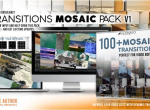 AE模板-三维方块翻转视频转场过渡工具包Transitions Mosiac Pack - Toolkit