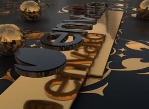 AE模板-E3D三维光滑金属质感大气企业logo标志动画Before And After