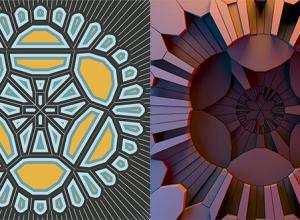 C4D创建程序化2D和3D装饰风格教程Cinema 4D Creating Procedured Ornament 2D and 3D