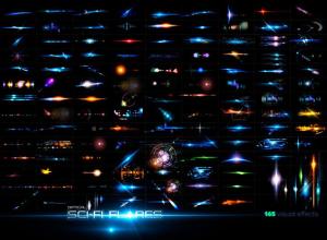 450个PS笔刷+165个彩色高能量光效图Rons Sci-Fi Optical Flares