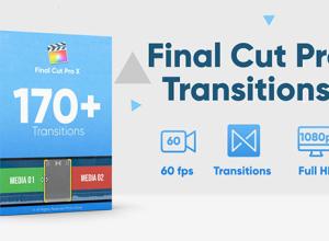 FCPX插件-170+创意流畅时尚简单图形过渡视频转场预设