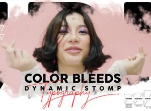 AE模板-动感快速墨水过渡文字排版开场片头Color Bleeds Dynamic Stomp Typography