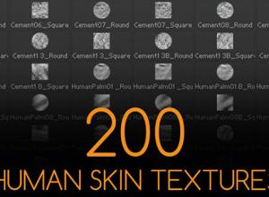 人物皮肤贴图材质素材 200 Human Skin Textures