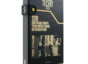 120张科技感6K置换贴图材质 TFM – Techit Pack