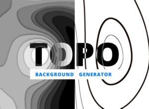 AE模板-抽象背景生成器液体地形纹理图等高线风格背景动画 Background