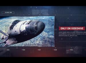 AE模板-未来派幻灯片科技感时间线宣传片头 Digital Technology Timeline