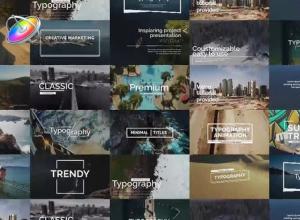 FCPX插件-20个4K动感简洁经典现代文字标题片头动画