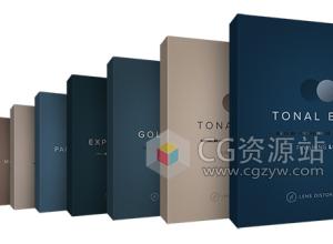 30种电影级柔和浓郁深沉情感明亮冷暖红蓝绿金色LUTS视频调色预设