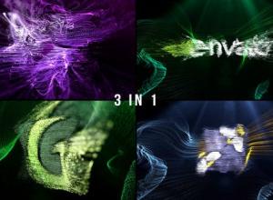 AE模板-现代时尚节奏感音乐驱动炫彩故障logo动画Logo Formation Audio React