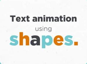 图形变化文字MG动画AE教程 Skillshare – Text Animation Using Shapes in After Effects