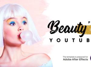 AE模板-时尚美妆网络宣传包装片头 Beauty Pro – Youtube Pack