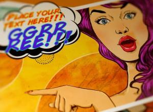 AE模板-卡通漫画超级英雄镜头相册片头 Comic Slide