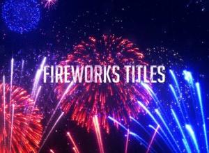 AE模板-庆祝活动颁奖除夕新年晚会五彩烟花粒子标题片头Fireworks Titles