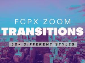 FCPX插件-50种毛刺失真色散变焦缩放过渡转场预设+使用教程