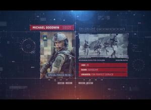 AE模板-科技感军事战争武器图片视频宣传片头 Military Identification