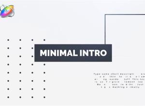 FCPX模板-公司介绍事件文字排版视频片头 Minimal Intro