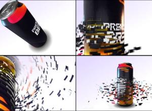 AE模板-E3D啤酒饮料罐4K广告设计包装片头E3d Beer Can Commercial