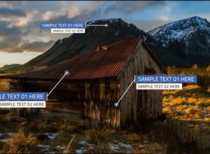 FCPX插件-双行文本呼叫指示线动画 Call Out Double Textline