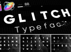 FCPX插件-科技感小故障文字标题动画 Glitch – Animated Typeface