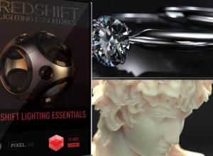 Redshift渲染器场景渲染灯光C4D预设