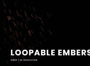 7个火星粒子掉落飘动4K高清视频素材 VFXCentral – Loopable Embers