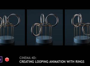 C4D和Redshift使用环创建循环动画建模渲染教程