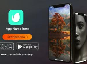 AE模板-Phone X和Andriod手机APP介绍产品宣传片动画