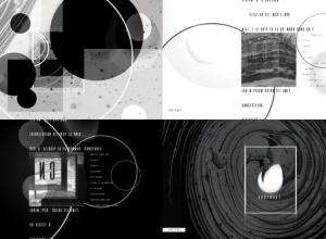 AE模板-黑白抽象几何线条背景logo动画开场Dark Movies Logo