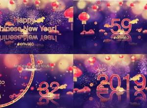 AE模板-中国风农历新年春节灯笼倒计时片头 Final Minute Countdown – Chinese New Year